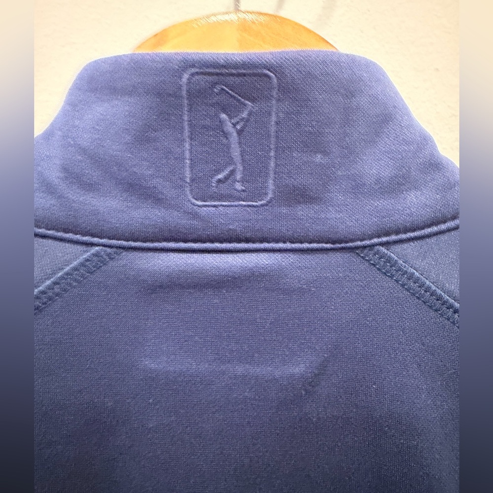 PGA TOUR Mens Medium Blue Golf‎ Performance Zip Vest Stretch Athletic Layer - Picture 4 of 6